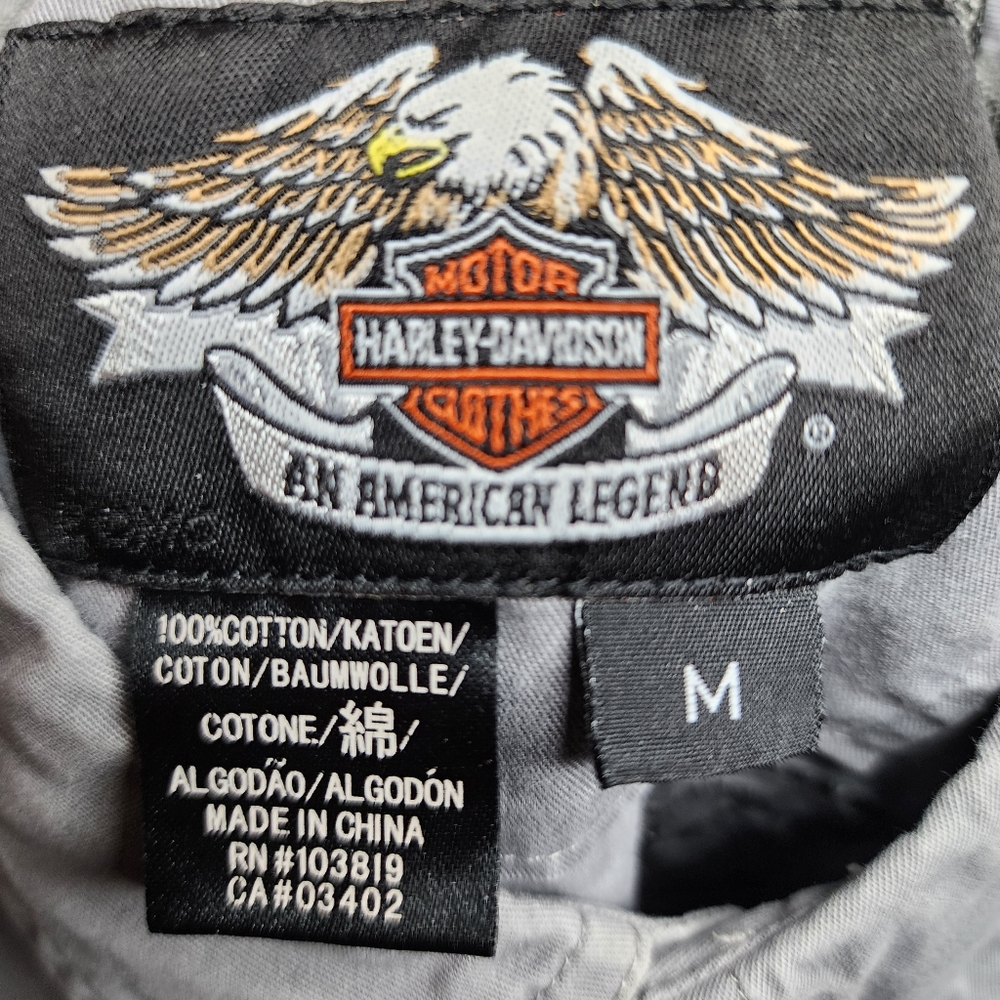 Harley Davidson Button Down Garage Shirt - Men's Medium - Picture 6 of 6